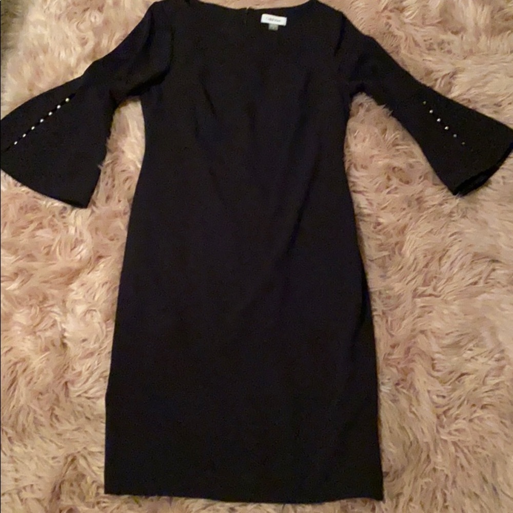 Calvin Klein Pearl 3/4 Sleeve Dress